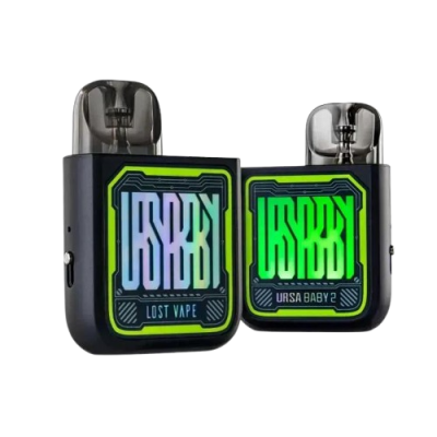 Lost Vape Ursa Baby 2 900 Tech White Fancy Maze (Белый, с картриджем) Многоразовый POD